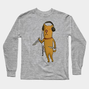 Headphone Dog: Dual Wield Long Sleeve T-Shirt